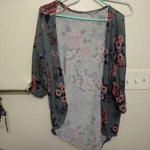 Grey coverup/cardigan